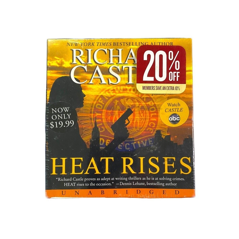 Richard Castle Heat Rises Audio Book Unabridged 10 Discs Audiobook -Unopened